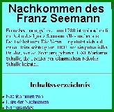 Nachkommen des Franz Seemann